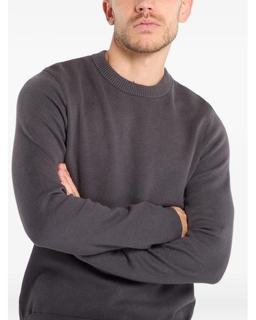 Samsøe & Samsøe Gray Saniklas Crew-Neck Sweater for men