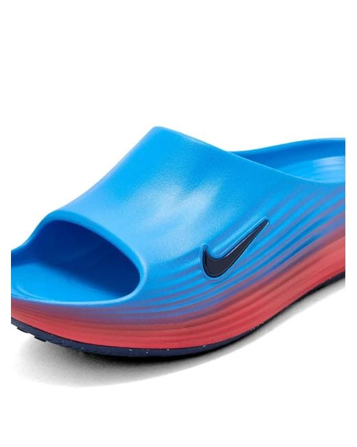 Nike Blue Reactx Rejuven8 Slides