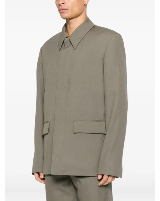 Rier Green Flap Pockets Jacket for men