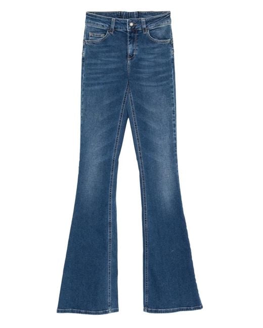 Liu Jo Blue Stretch Flared Jeans