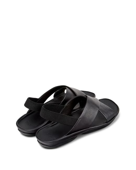 Camper White Right Isla Crossover-Strap Sandals