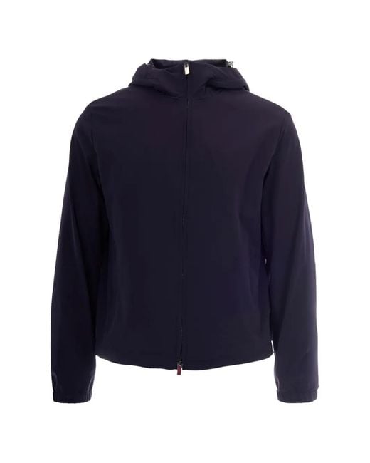 Paul & Shark Blue Zip-Up Hooded Jacket for men