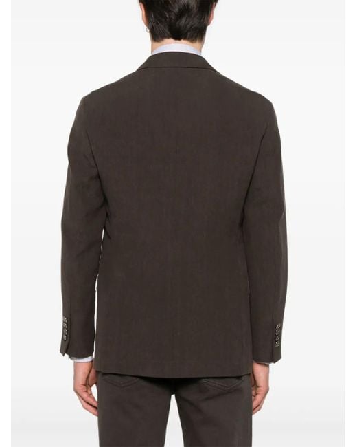 Brunello Cucinelli Linnen Blazer in het Brown voor heren
