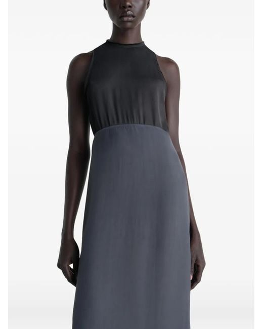 Lemaire Blue Column Sleeveless Midi Dress