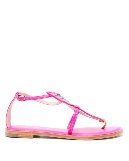 Sophia Webster Pink Butterfly Ombré Leather Sandals