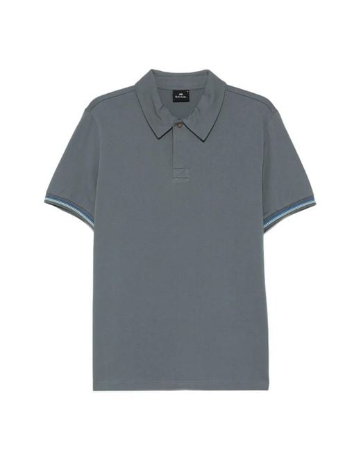 Paul Smith Gray Cotton Polo Shirt for men