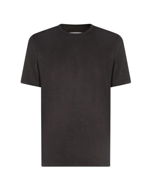 Marco Pescarolo Black James Crew-Neck T-Shirt for men