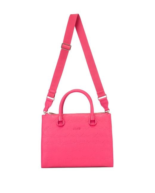 Liu Jo Shopper Met Logo-Reliëf in het Pink