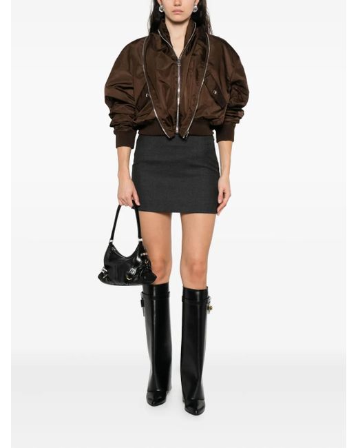 Givenchy Black Wool Mini Skirt