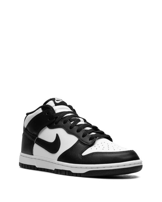 Nike Black Dunk Mid "Panda" Sneakers