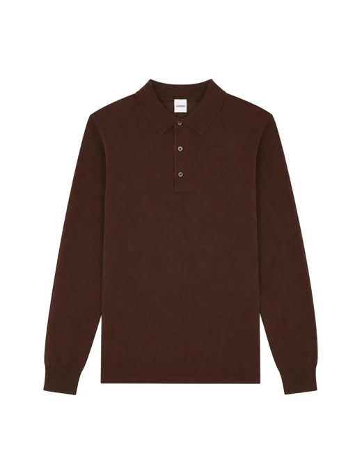 Aspesi Brown Long-Sleeve Sweater for men