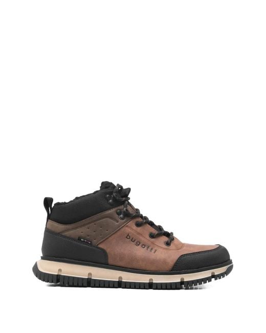 Bugatti Brown Lace-Up Booties for men