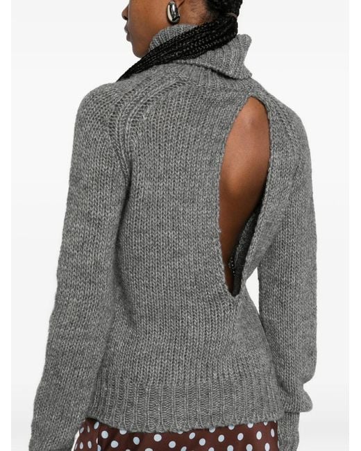 Pull À Col Roulé N°21 en coloris Gray