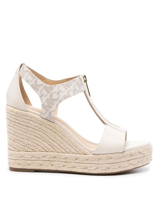MICHAEL Michael Kors Natural Berkley 100Mm Wedge Espadrilles