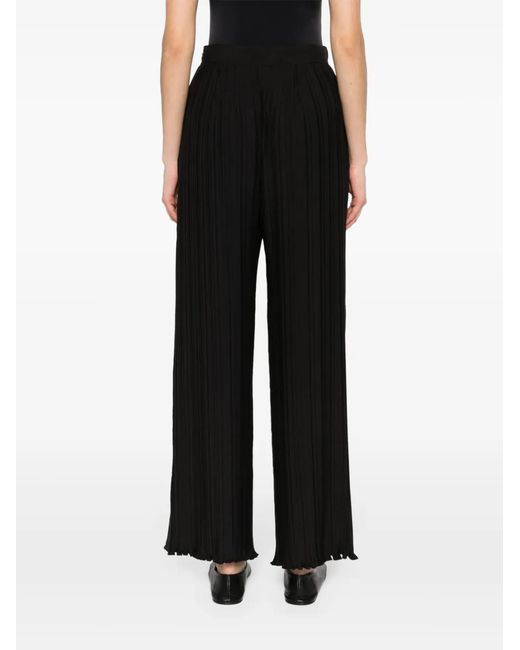 Lanvin Black Pleated Effect Trousers