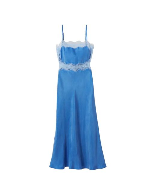 Claudie Pierlot Blue Lace Midi Dress