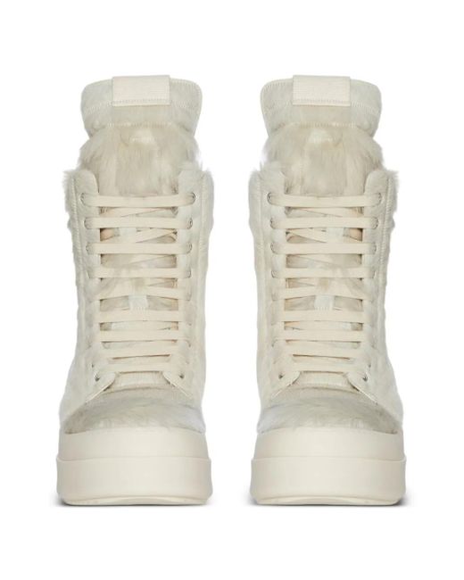 Rick Owens Natural Mega Geobasket Sneakers for men