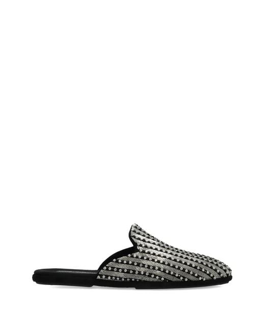 Dolce & Gabbana Black Stone-Embellished Mules for men