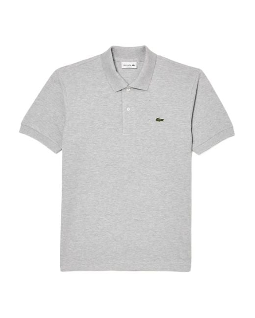 Polo con logo bordado Lacoste de hombre de color Gray