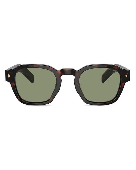 Prada Green Square-Frame Sunglasses for men