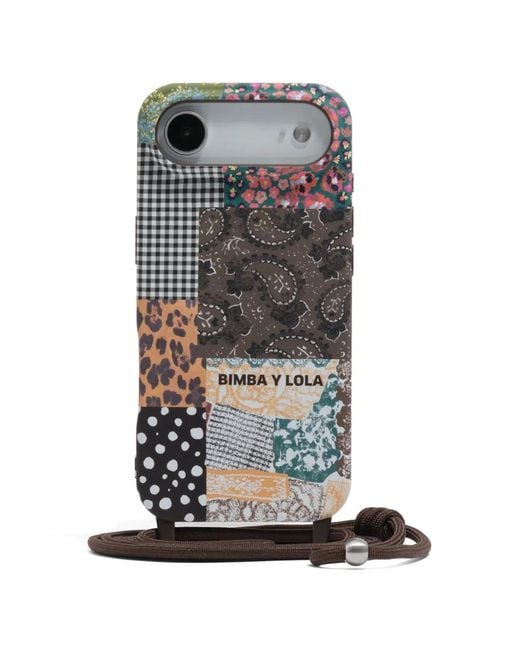 Bimba Y Lola Gray Patchwork Iphone 17 Air Rigid Case