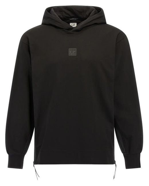 C P Company Black The Metropolis Series Hoodie for men