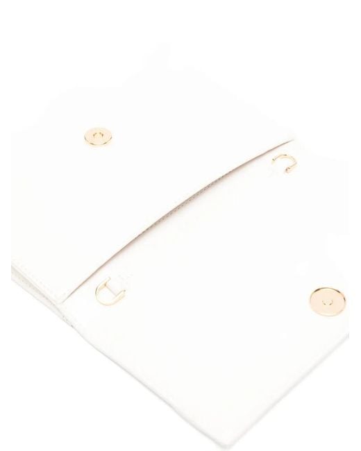 Elisabetta Franchi White Logo-Detail Wallet