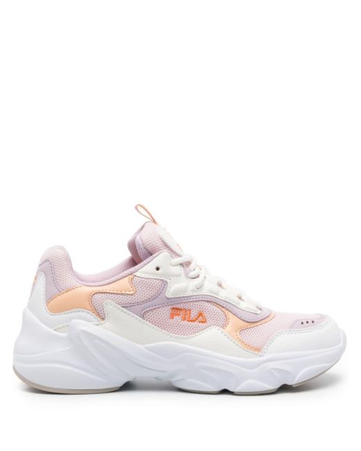 Fila White Collene Panelled Chunky Sneakers