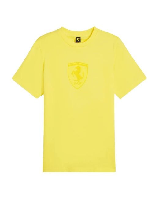 PUMA Yellow X Scuderia Ferrari Race T-Shirt for men