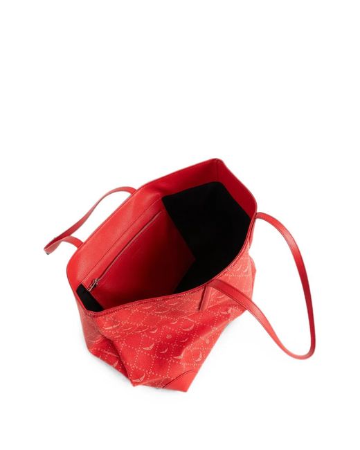 Zadig & Voltaire Red Monogram-Print Shoulder Bag