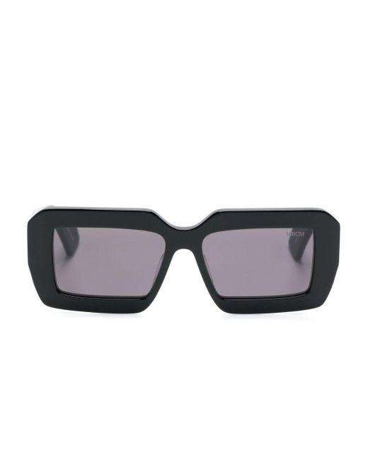 Marcelo Burlon Black Tecka Square-frame Sunglasses for men