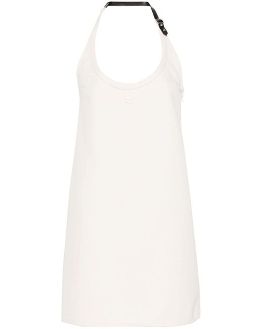 Courreges Babydoll Mini-jurk in het White