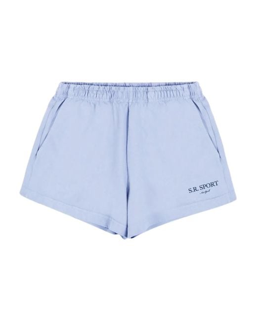 Sporty & Rich Blue Sr Sport Shorts
