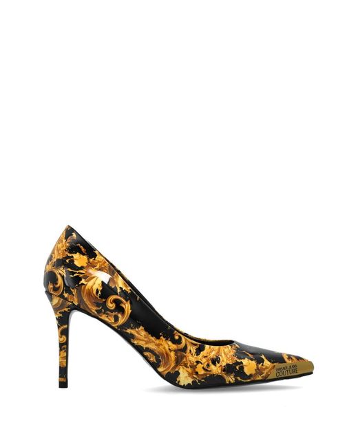 Versace Jeans Couture Metallic Pumps