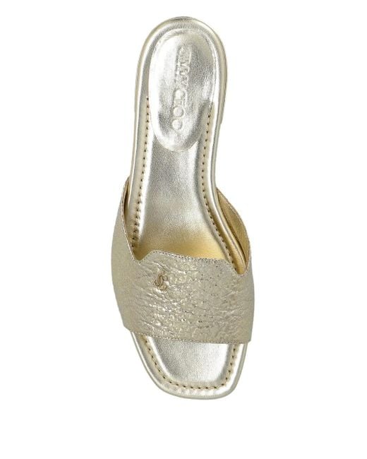 Jimmy Choo White Dina Flat