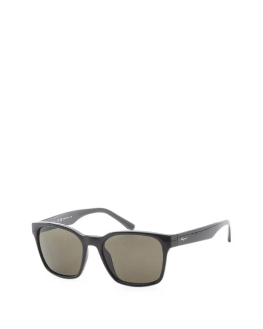 Ferragamo Eyewear Metallic Square-Frame Sunglasses