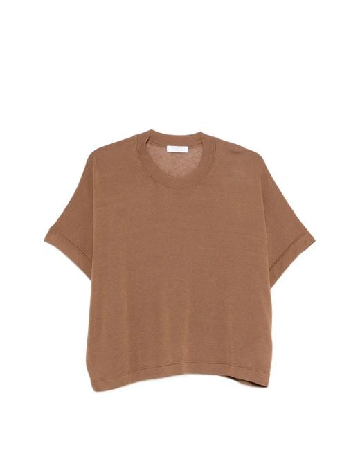 Fedeli Brown Millet Crew-Neck T-Shirt