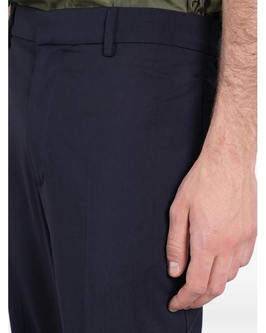 Barena Blue Delfo Pressed-Crease Wide-Leg Trousers for men