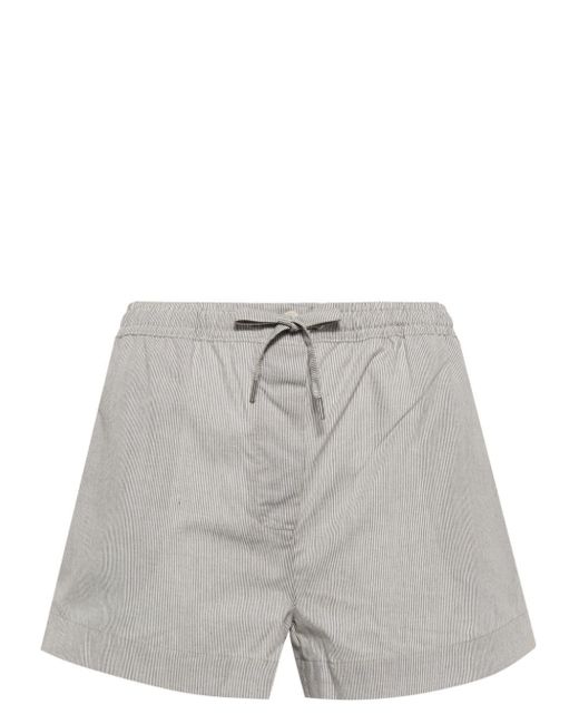 Paul Smith Gray Striped Elasticated-waistband Shorts