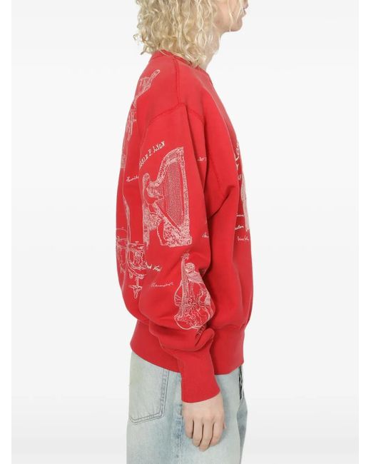 Samuel Zelig Red Orchestra Sweatshirt for men
