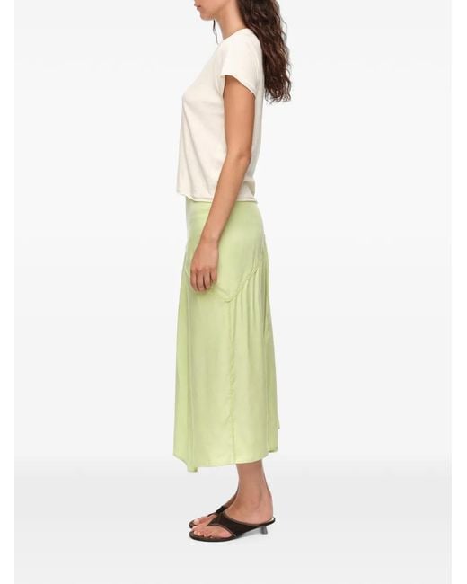 Bimba Y Lola Green Lime Lace A-Line Skirt