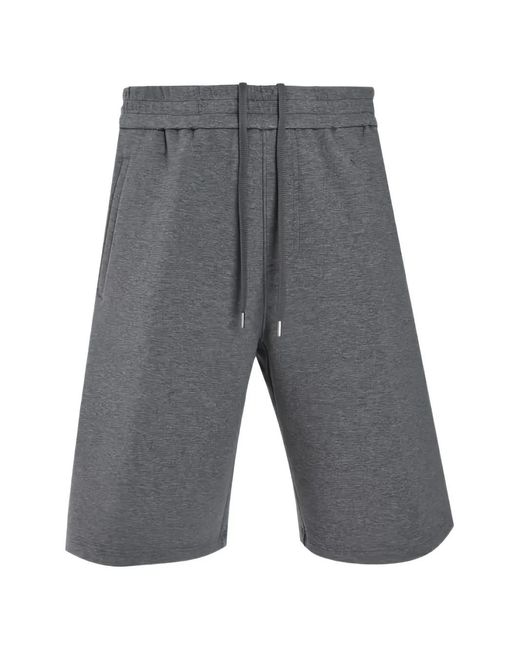 Neil Barrett Gray Side-Pockets Shorts for men