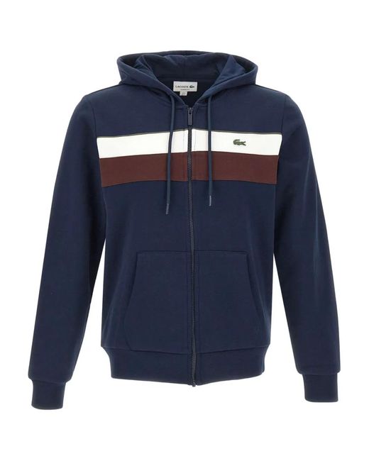 Lacoste Blue Zip-Fastening Hoodie for men