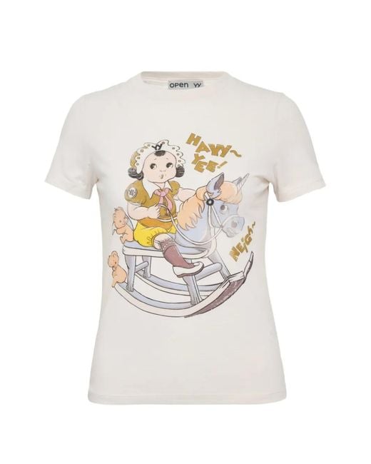 OPEN YY White Rocking Baby T-Shirt