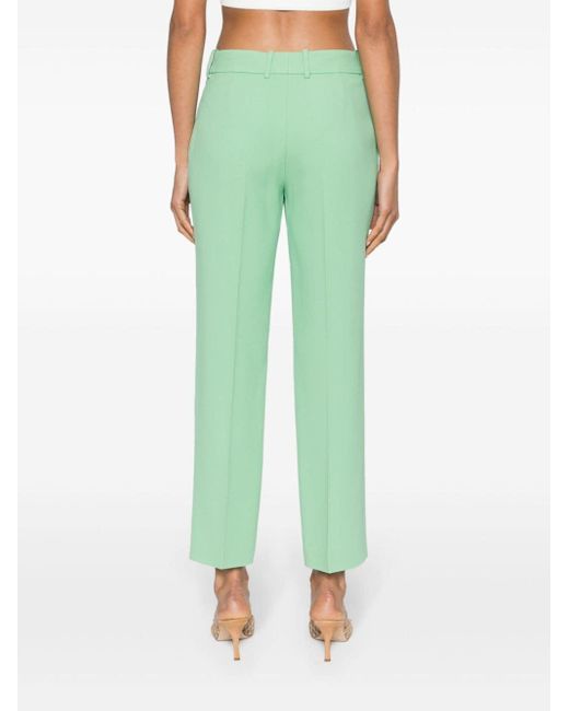 Ermanno Scervino Green Mid-rise Tailored Trousers