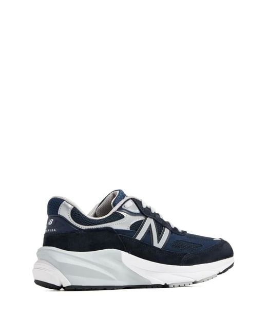 New Balance Blue Made In Usa 990v6 Sneakers - Women's - Pig Suede/rubber/fabric