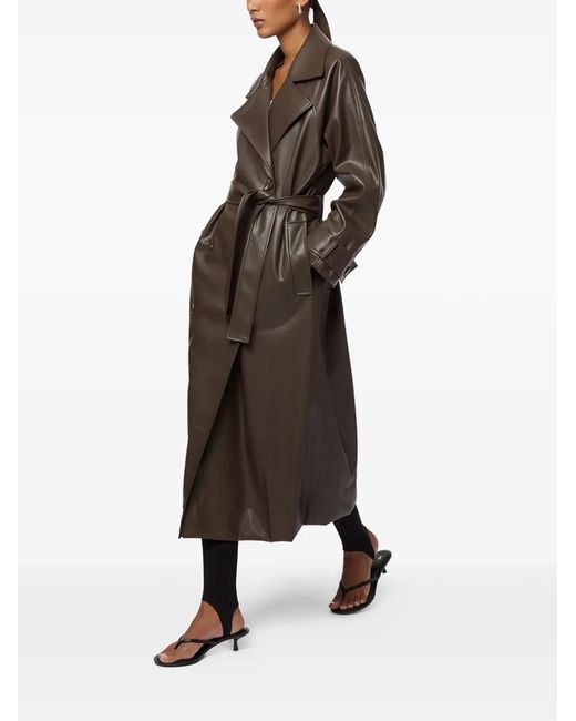 Apparis Brown Lana Belted Trench Coat
