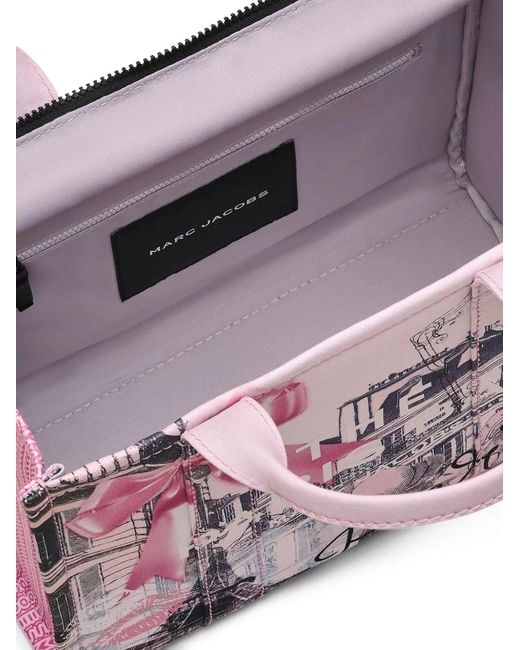 Marc Jacobs Purple Medium Tote Print Bag