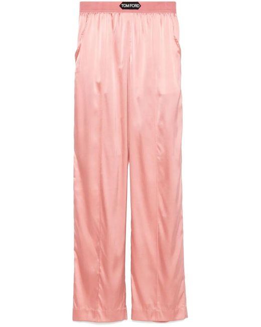 Tom Ford Pink Satin Trousers