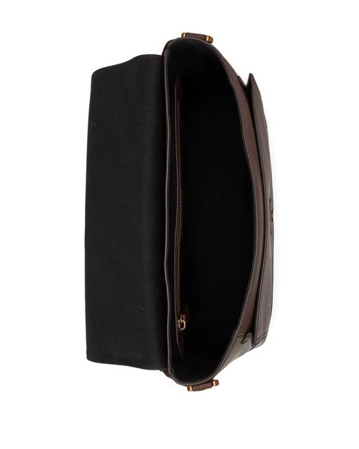 Polo Ralph Lauren Brown Buckle Messenger Bag for men